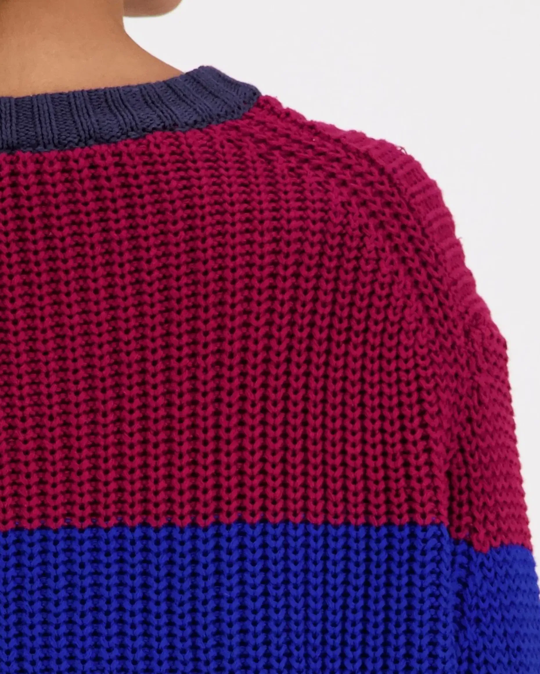 Calvin Klein Chunky stripe crew neck neule