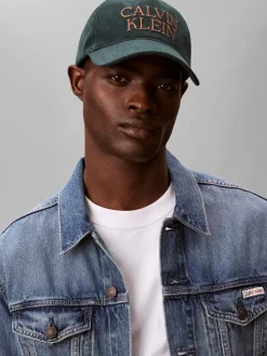 Calvin Klein Jeans Corduroy graphic 5 panel cap lippalakki