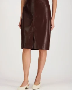 Calvin Klein Jeans Faux leather midi pu hame