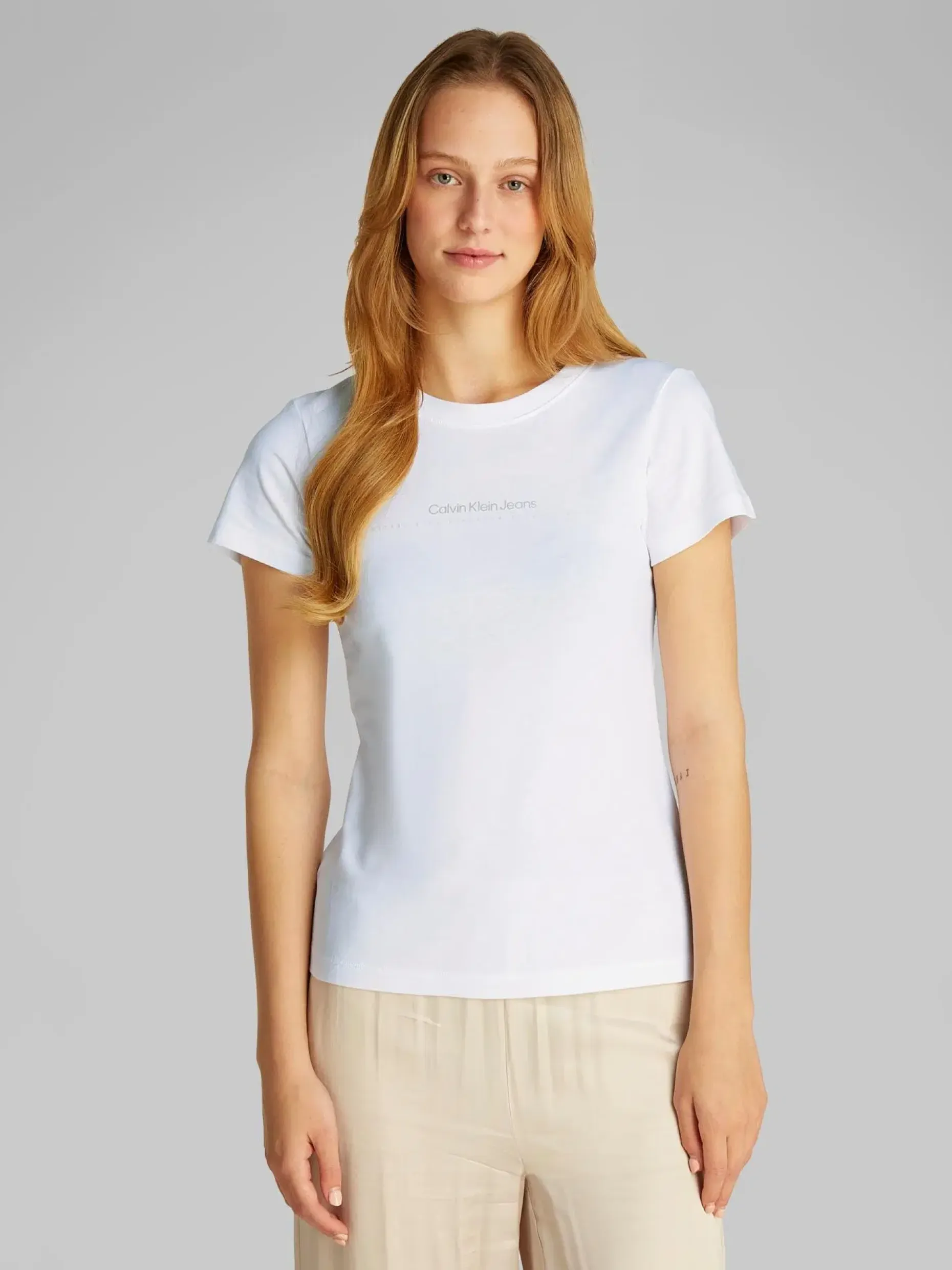 Calvin Klein Jeans Institutional logo t-paita