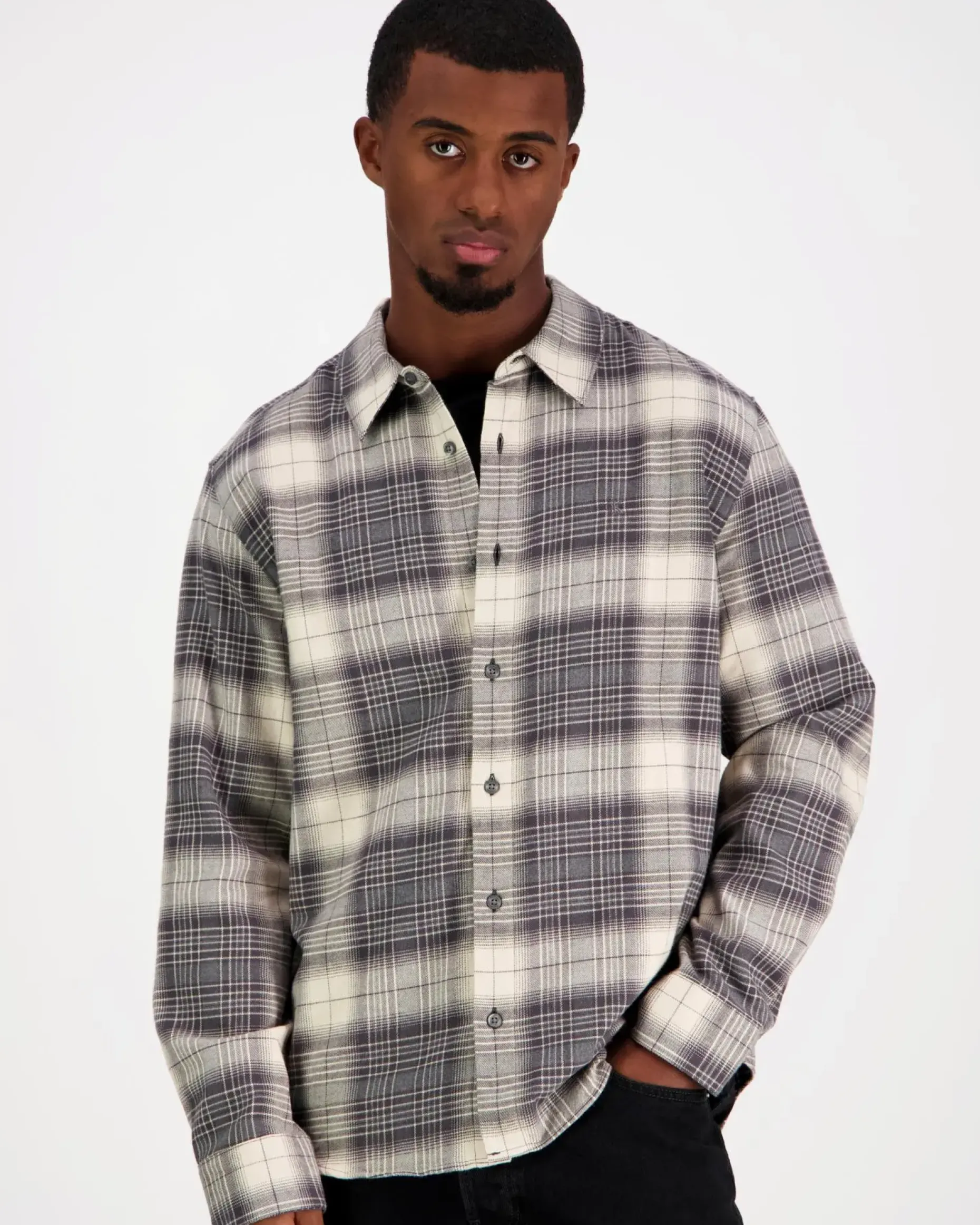 Calvin Klein Jeans Ls brushed plaid easy shirt flanellipaita
