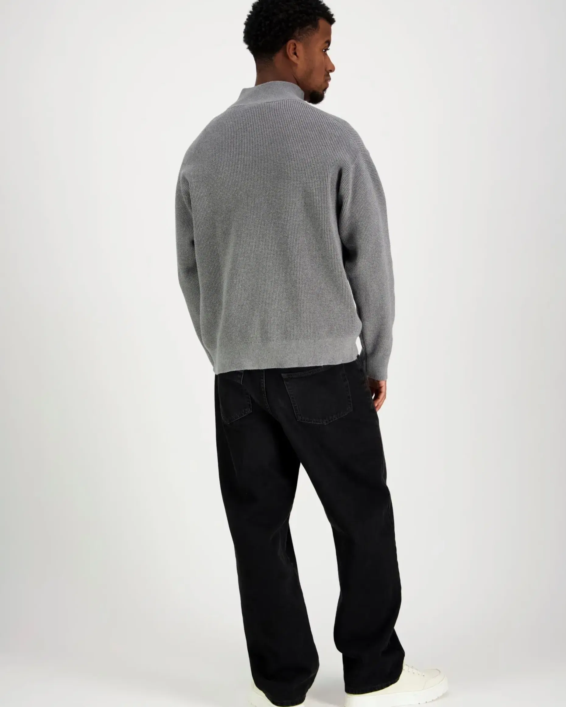 Calvin Klein Jeans Ls ez cotton waffle quarter neule