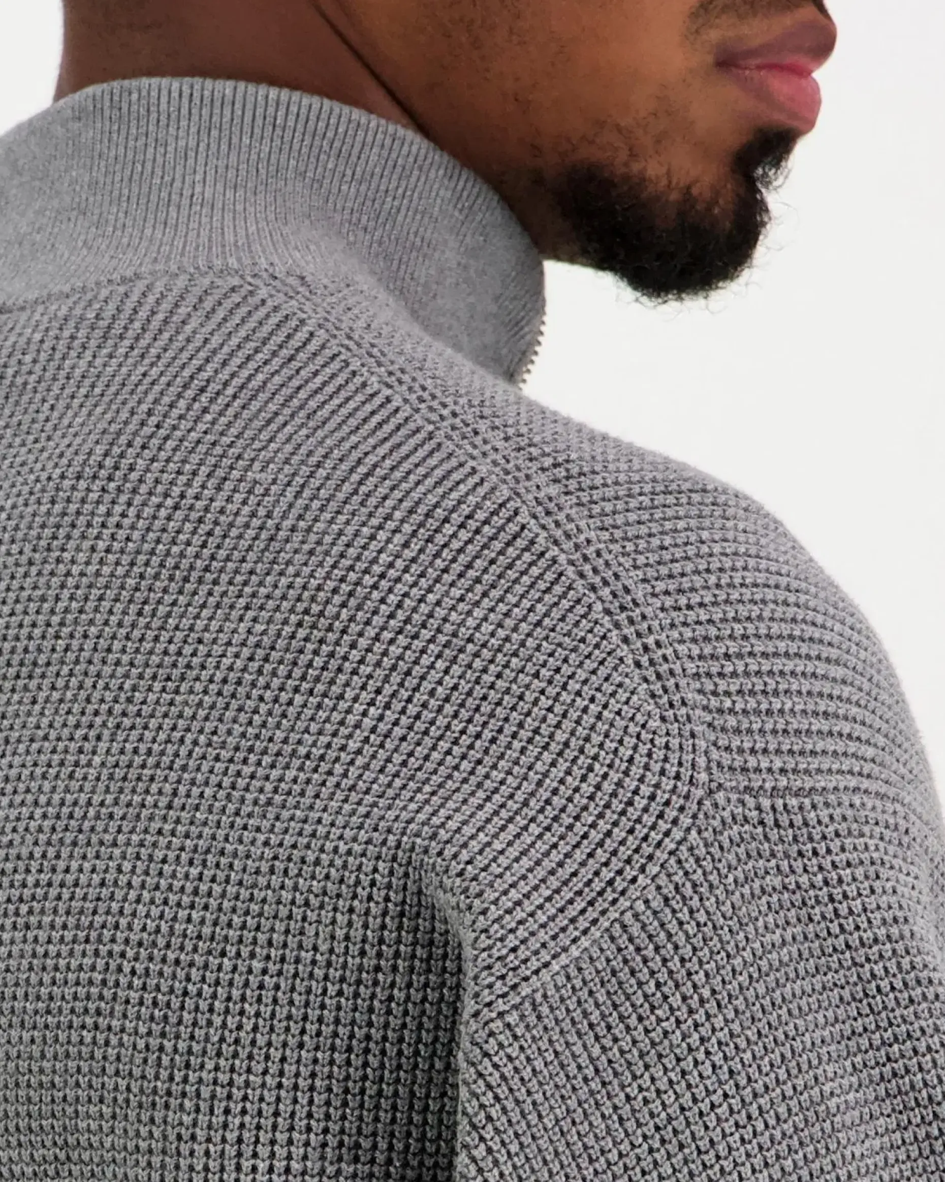 Calvin Klein Jeans Ls ez cotton waffle quarter neule
