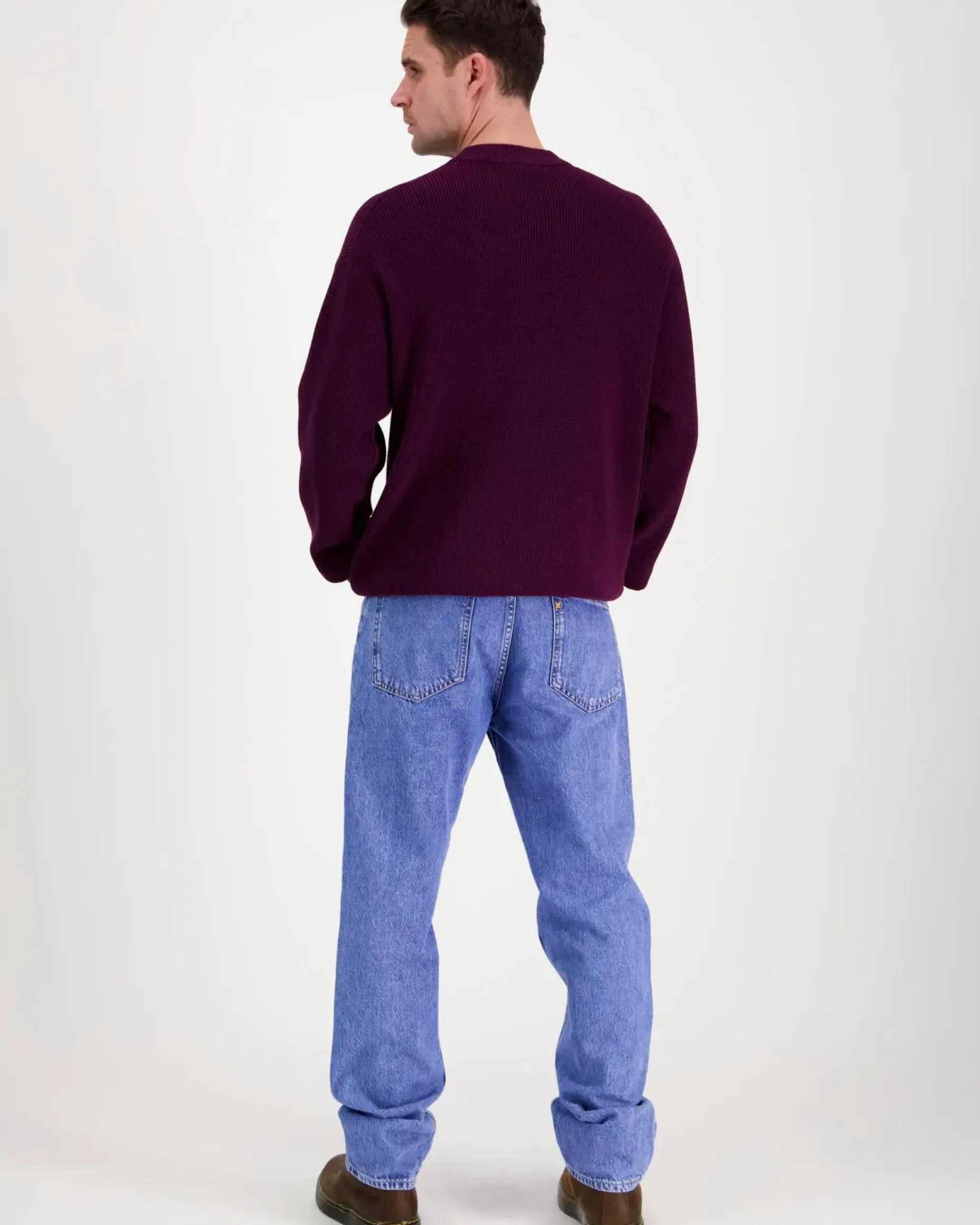 Calvin Klein Jeans Ls ez cotton waffle crwnk neule