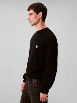 Calvin Klein Jeans Ls ez cotton waffle crwnk neule