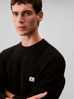 Calvin Klein Jeans Ls ez cotton waffle crwnk neule