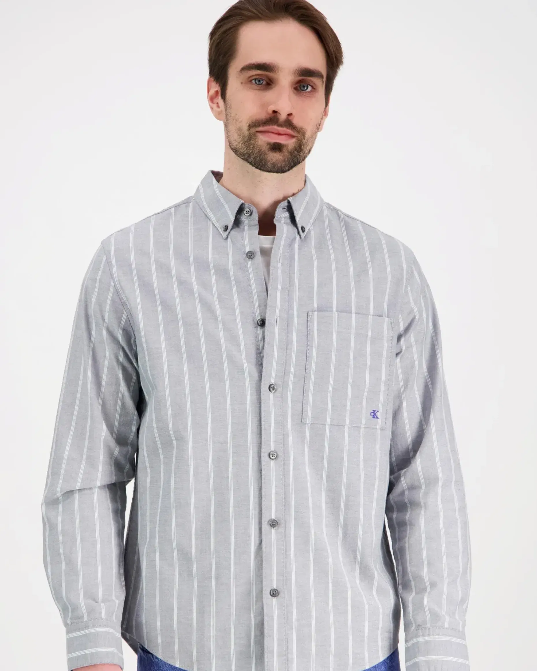 Calvin Klein Jeans Ls stripe oxford classic shirt kauluspaita