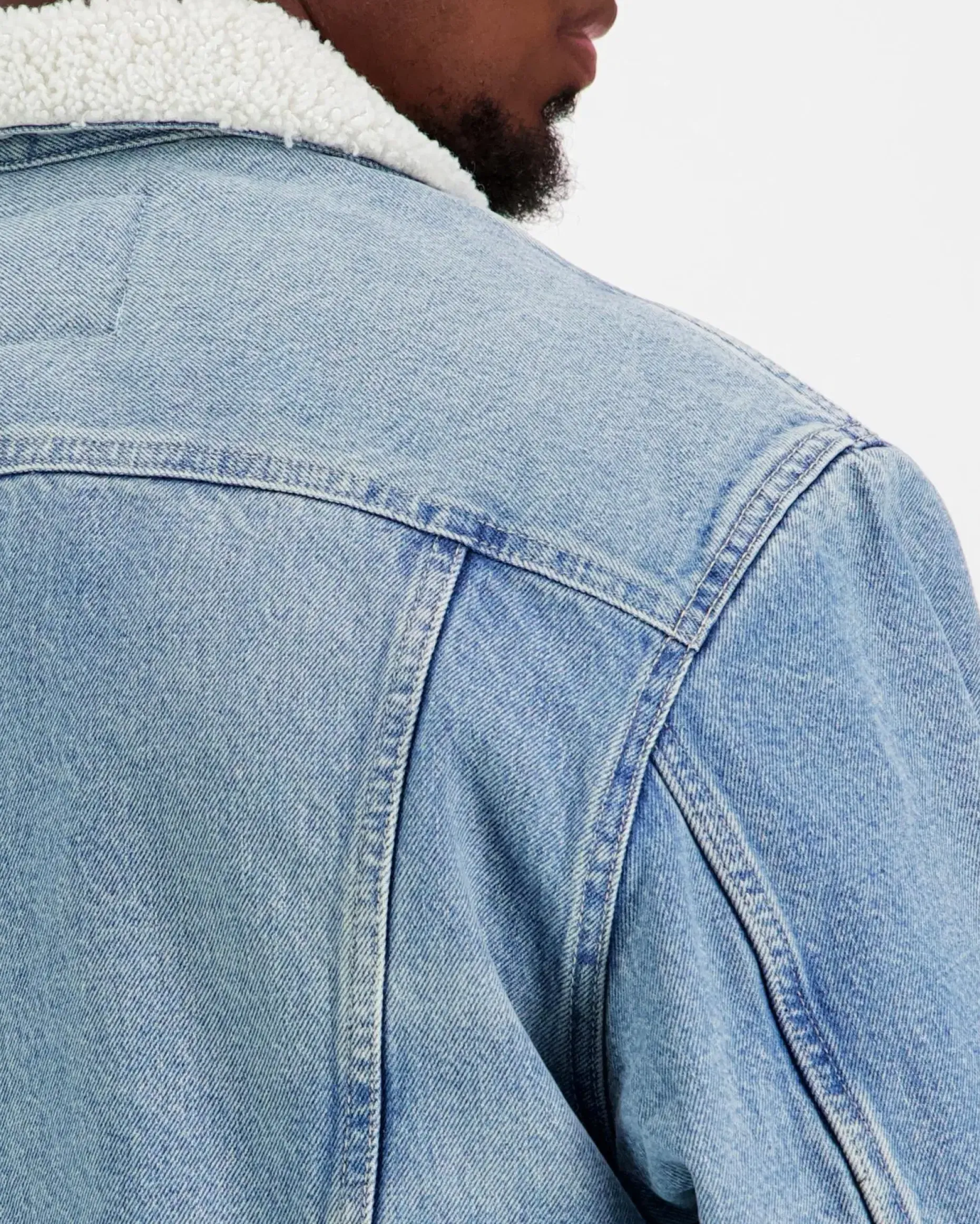 Calvin Klein Jeans 90s sherpa trucker tinted thundr farkkutakki