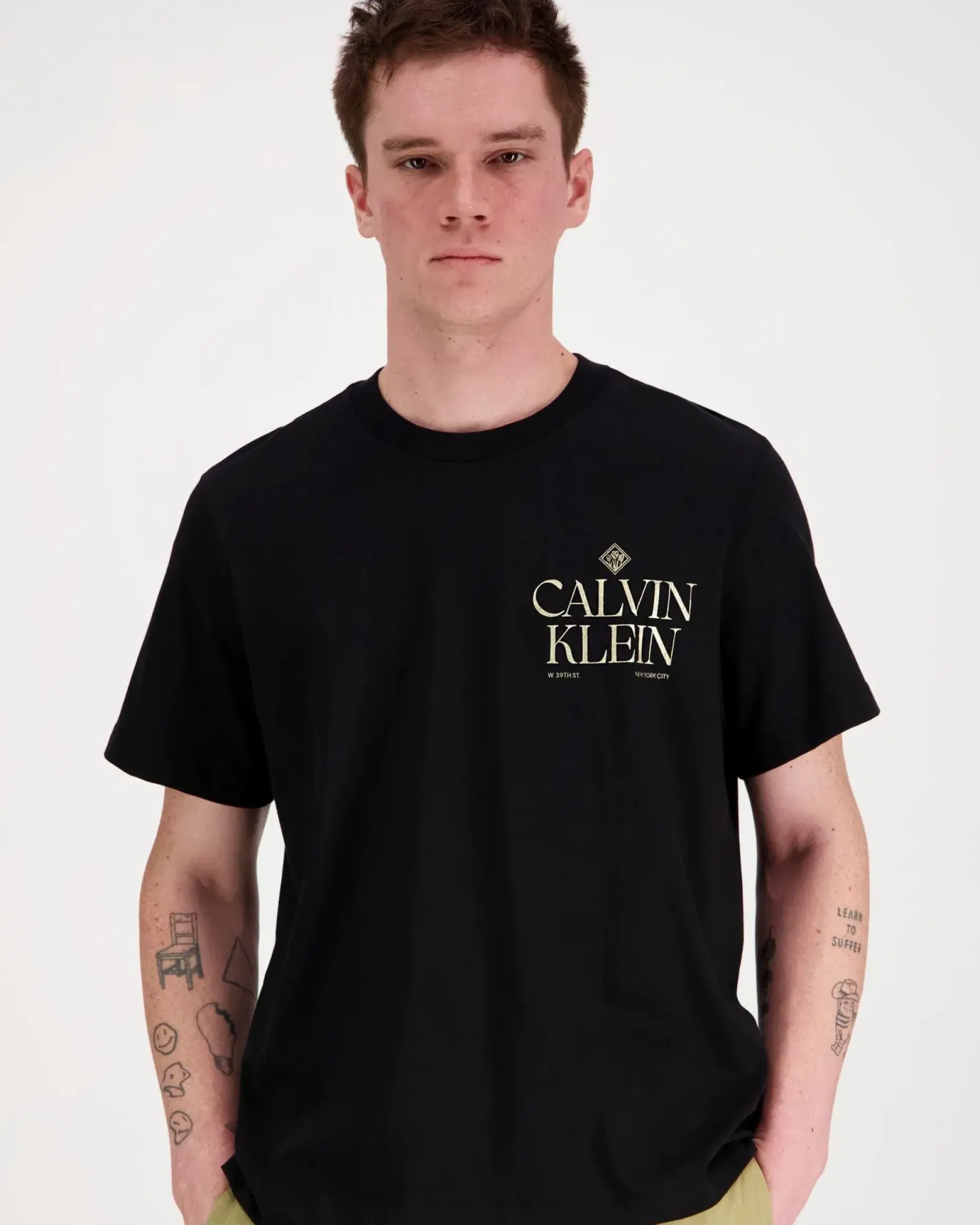 Calvin Klein Jeans Ss 20s calvin roses graphic t-paita