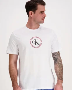 Calvin Klein Jeans Ss 30s whsl ck word circle t-paita