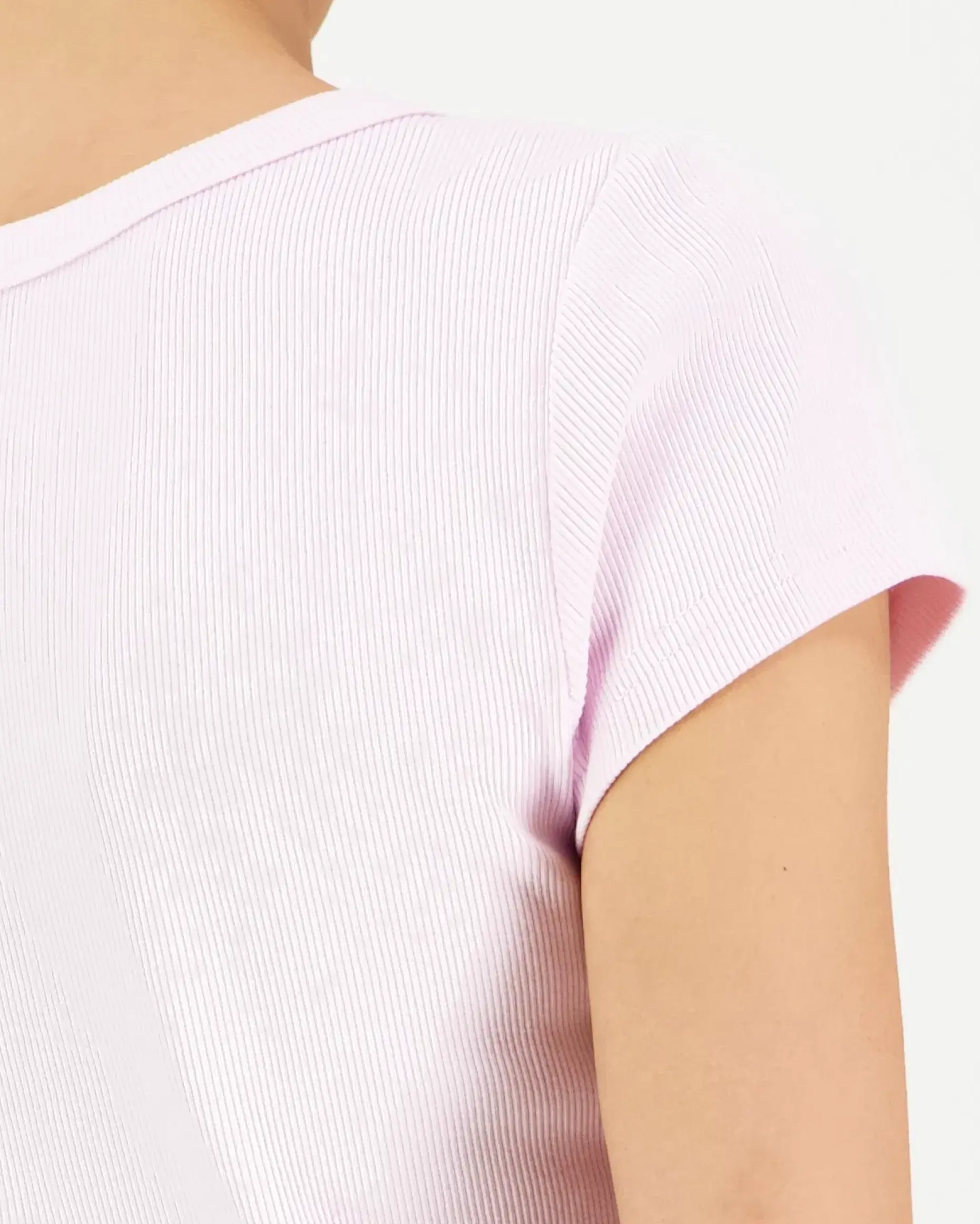 Calvin Klein Jeans Woven label 2x2 baby rib t-paita