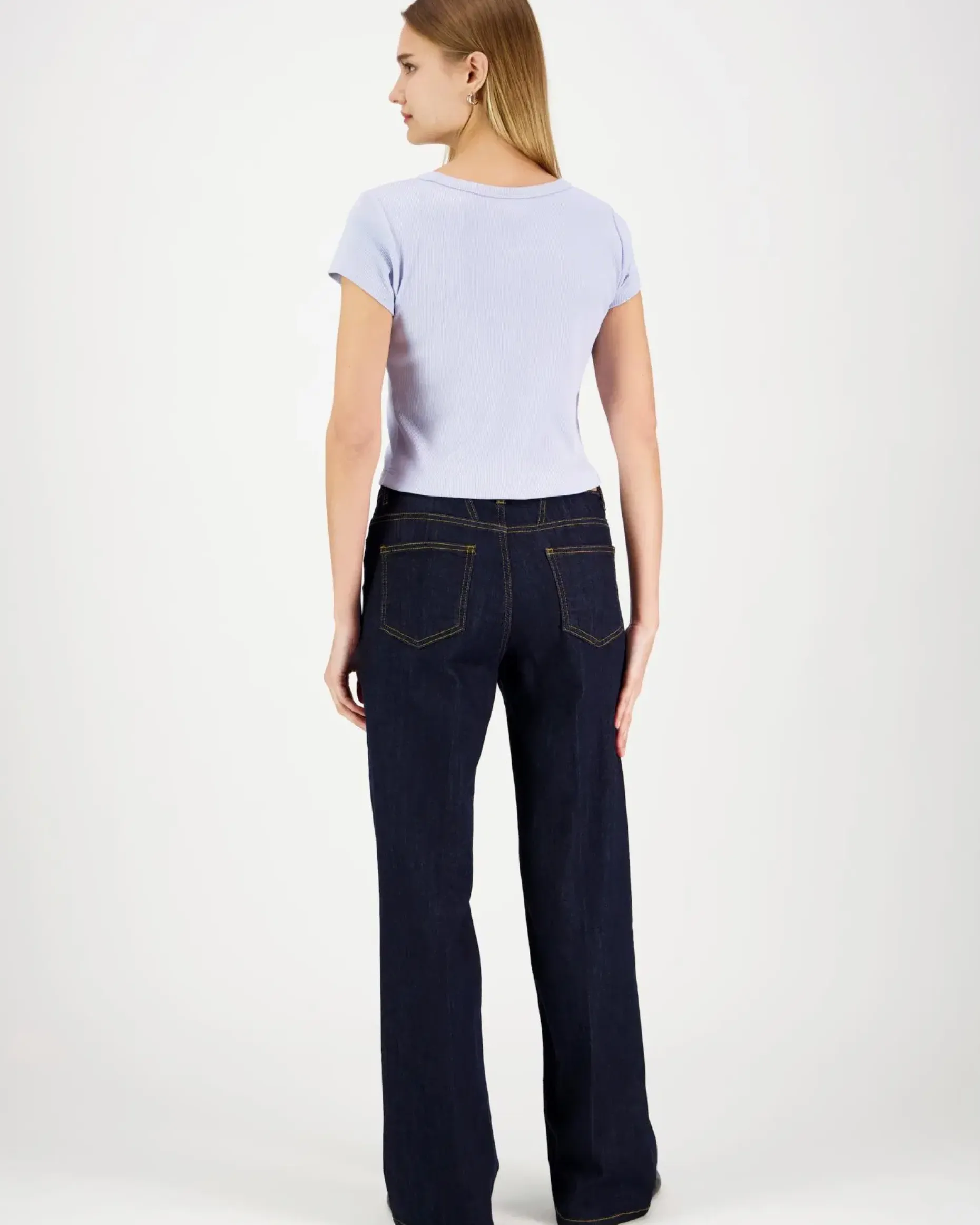 Calvin Klein Jeans Woven label 2x2 baby rib t-paita