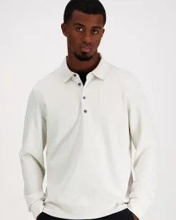 Calvin Klein Ls jacquard wool polo neule