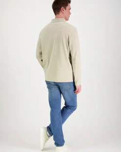 Calvin Klein Ls supima cotton solid polo pikee