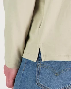 Calvin Klein Ls supima cotton solid polo pikee