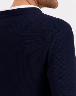 Calvin Klein Ls texture cttn crewnk sweater neule