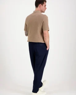 Calvin Klein Slim tapered knit pleated pant housut
