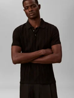 Calvin Klein Ss dbl mercerized emblem jacquard pikee