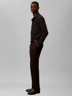 Calvin Klein Tapered pltd sateen chino housut