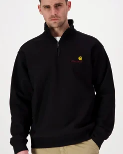 Carhartt WIP Half Zip American Script college