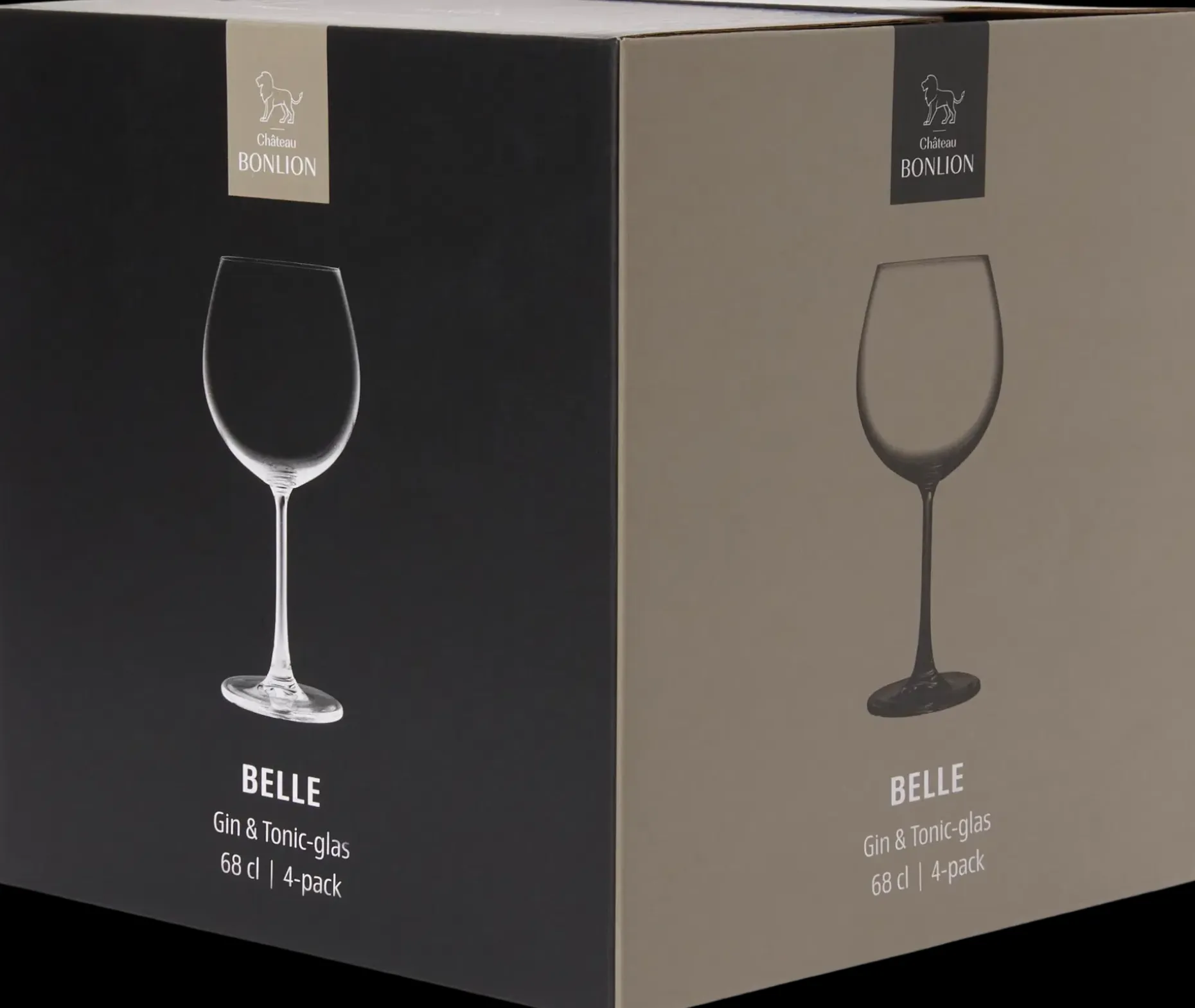 Chateau BONLION Belle Gin & Tonic -lasi 68cl 4kpl