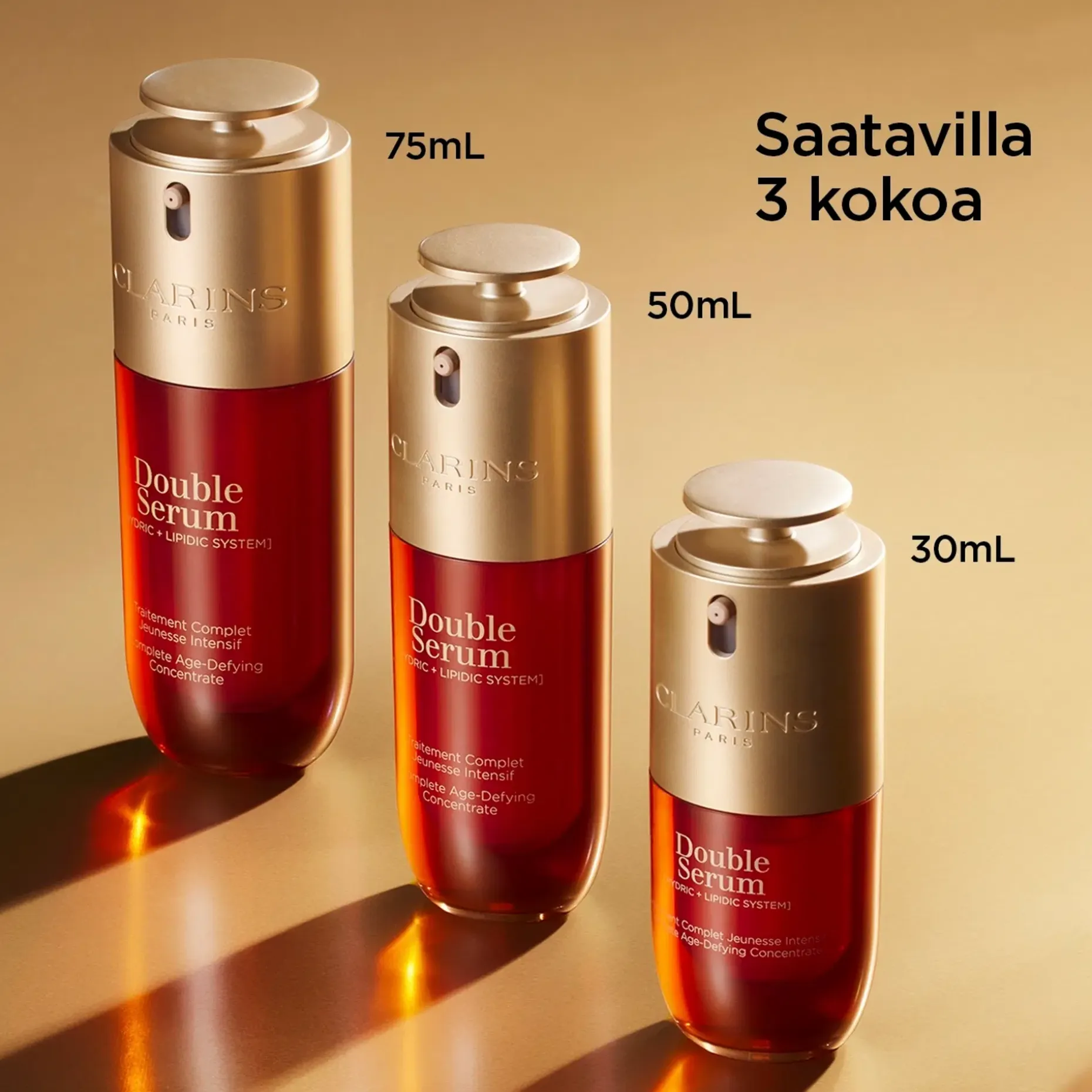 Clarins DOUBLE SERUM kaksiosainen seerumi 30 ml