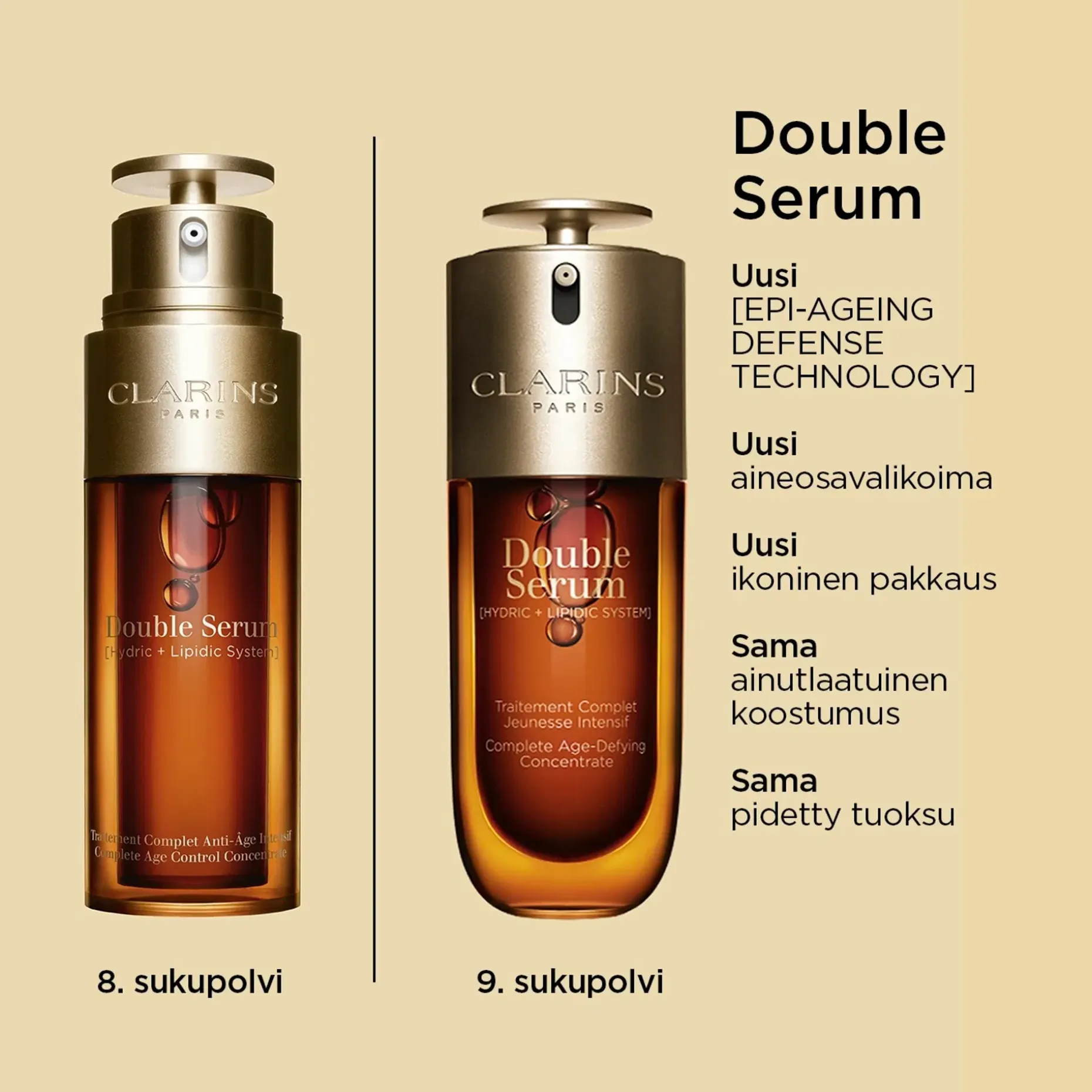 Clarins DOUBLE SERUM kaksiosainen seerumi 30 ml