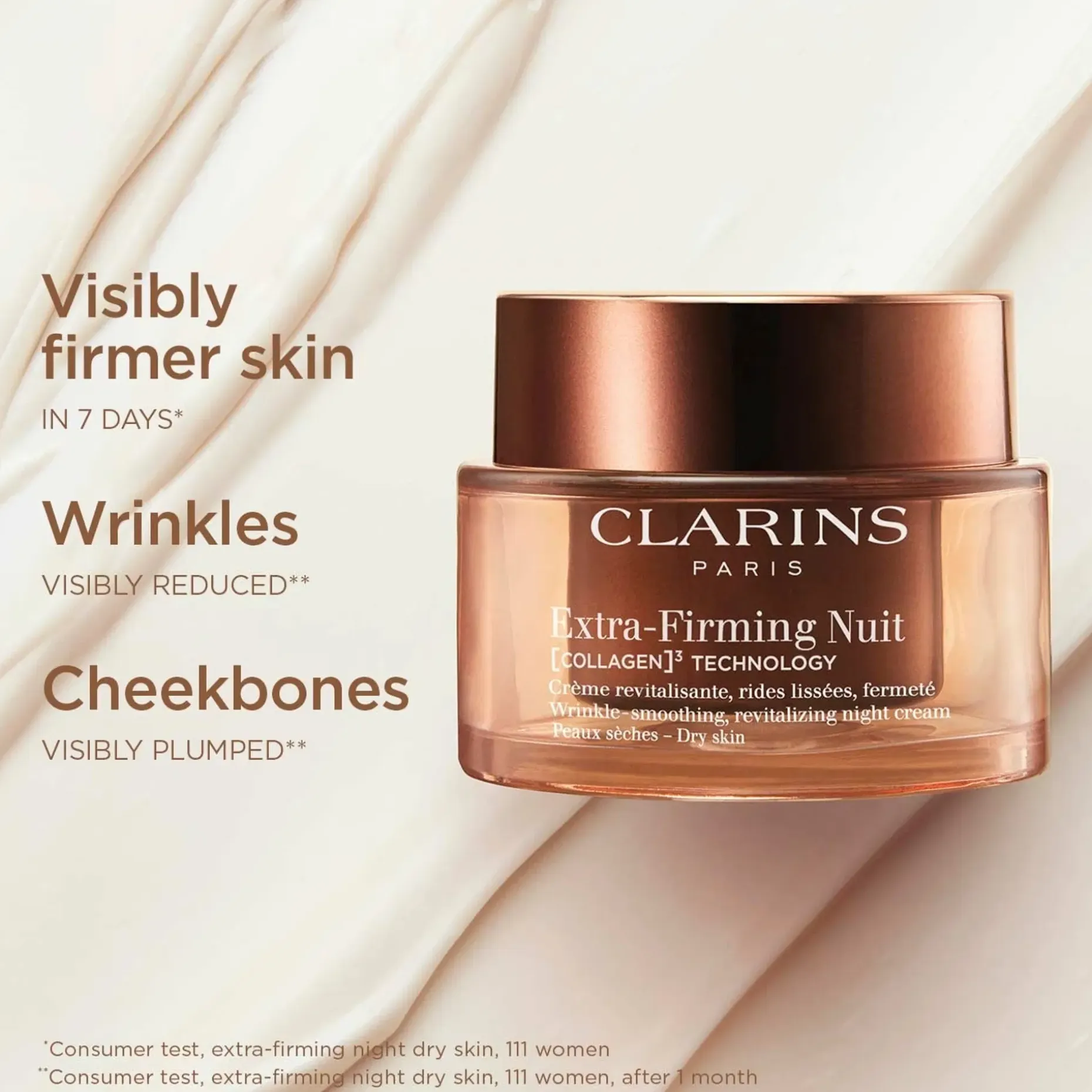 CLARINS Extra-Firming Night cream dry skin yövoide 50 ml