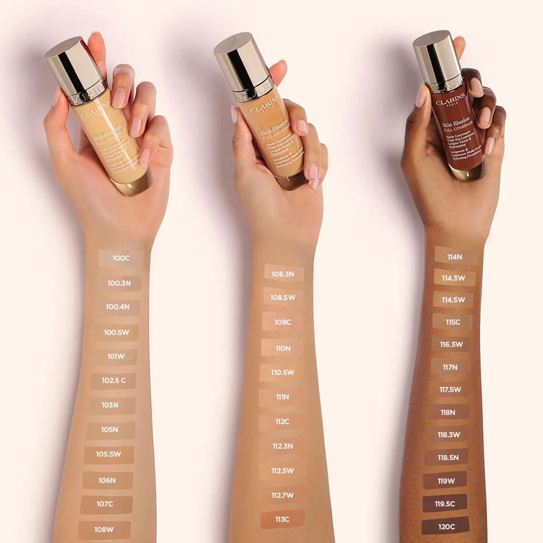 Clarins Skin Illusion Full Coverage Foundation meikkivoide 30 ml