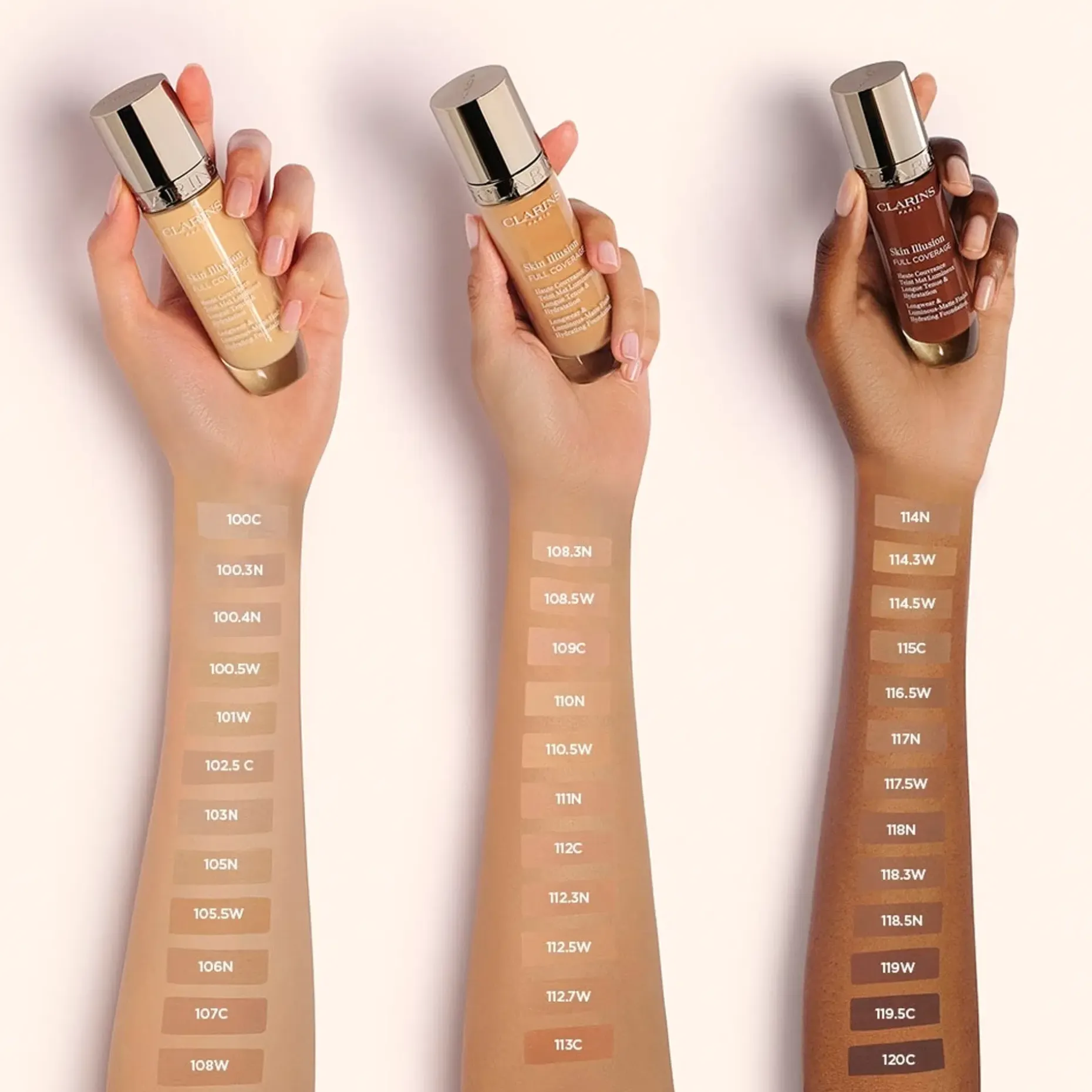 Clarins Skin Illusion Full Coverage Foundation meikkivoide 30 ml