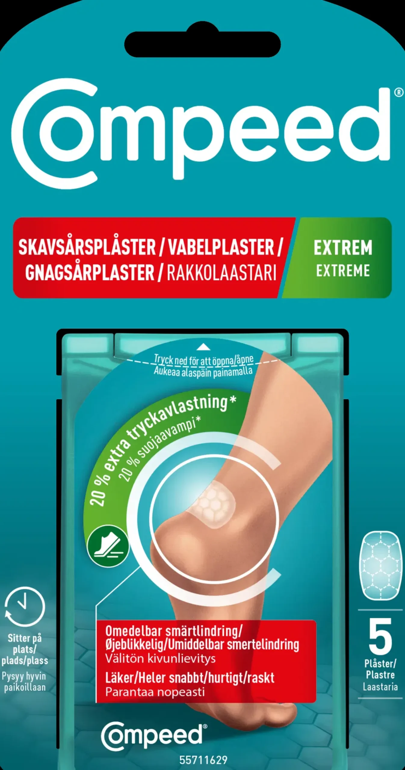 Compeed Extreme rakkolaastari medium 5kpl