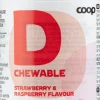 Coop D-vitamiini 25μg Mansikka-Vadelma 120 purutablettia