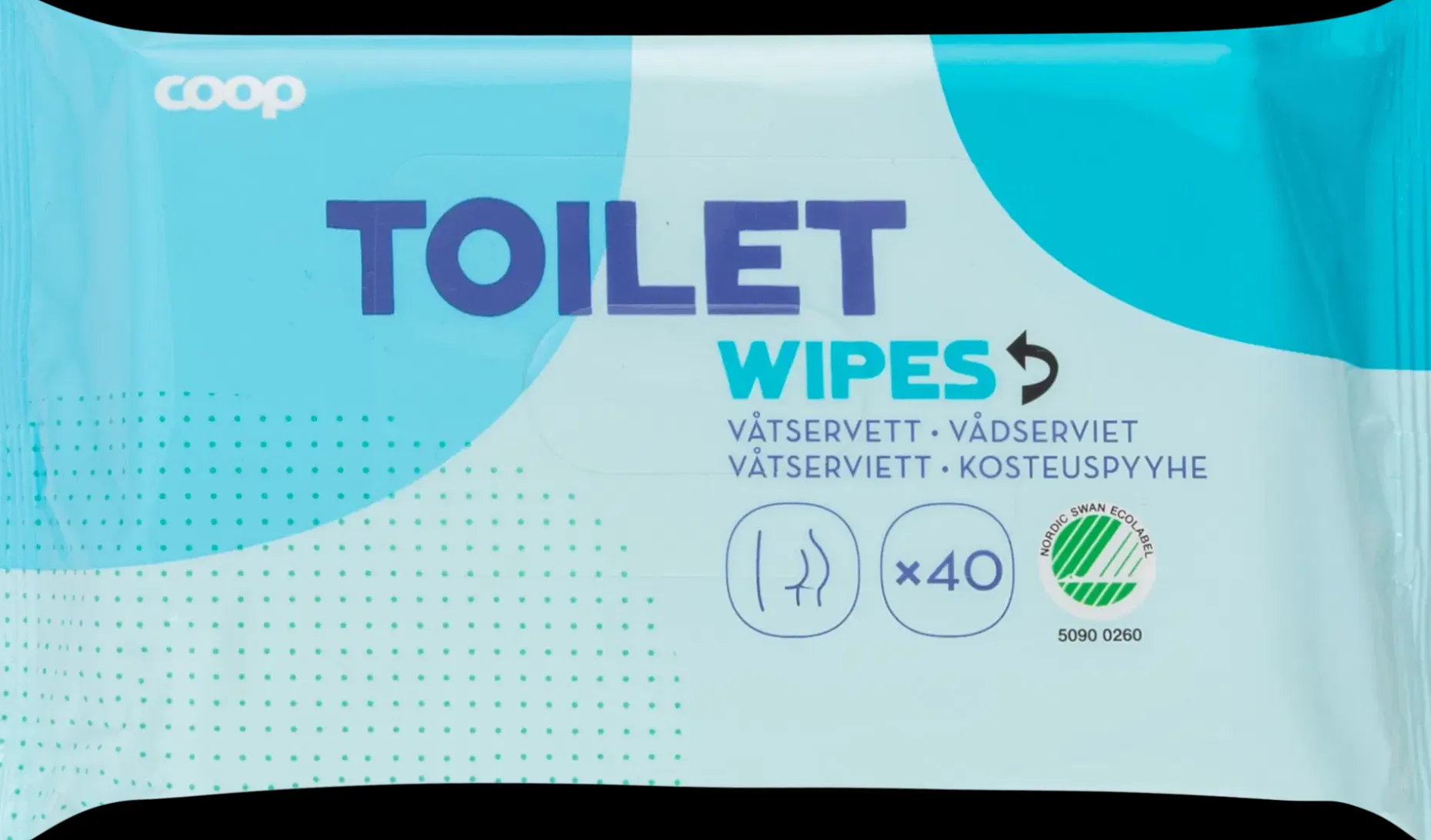 Coop Toilet kosteuspyyhe 40 kpl