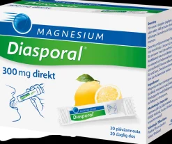 Diasporal sitruunanmakuinen magnesium-annosrae 300mg Direkt ravintolisä 27g/20kpl