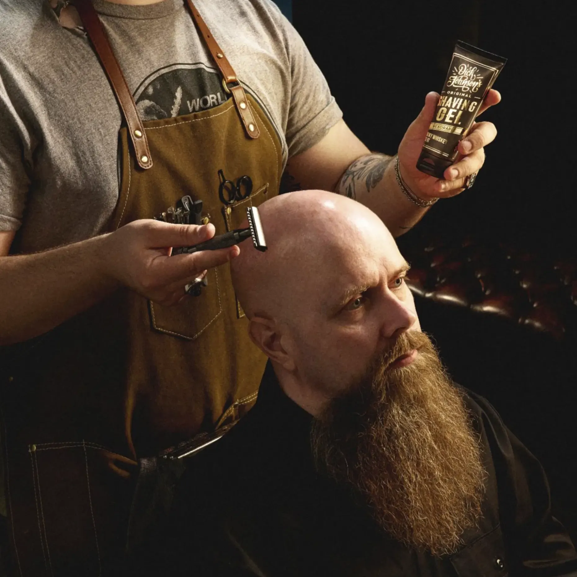 Dick Johnson Inexorable Shaving Gel Smoky Whiskey parranajogeeli 100 ml