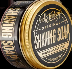 Dick Johnson Shaving Soap Super Mousse Roasted Licorice parranajosaippua 80g