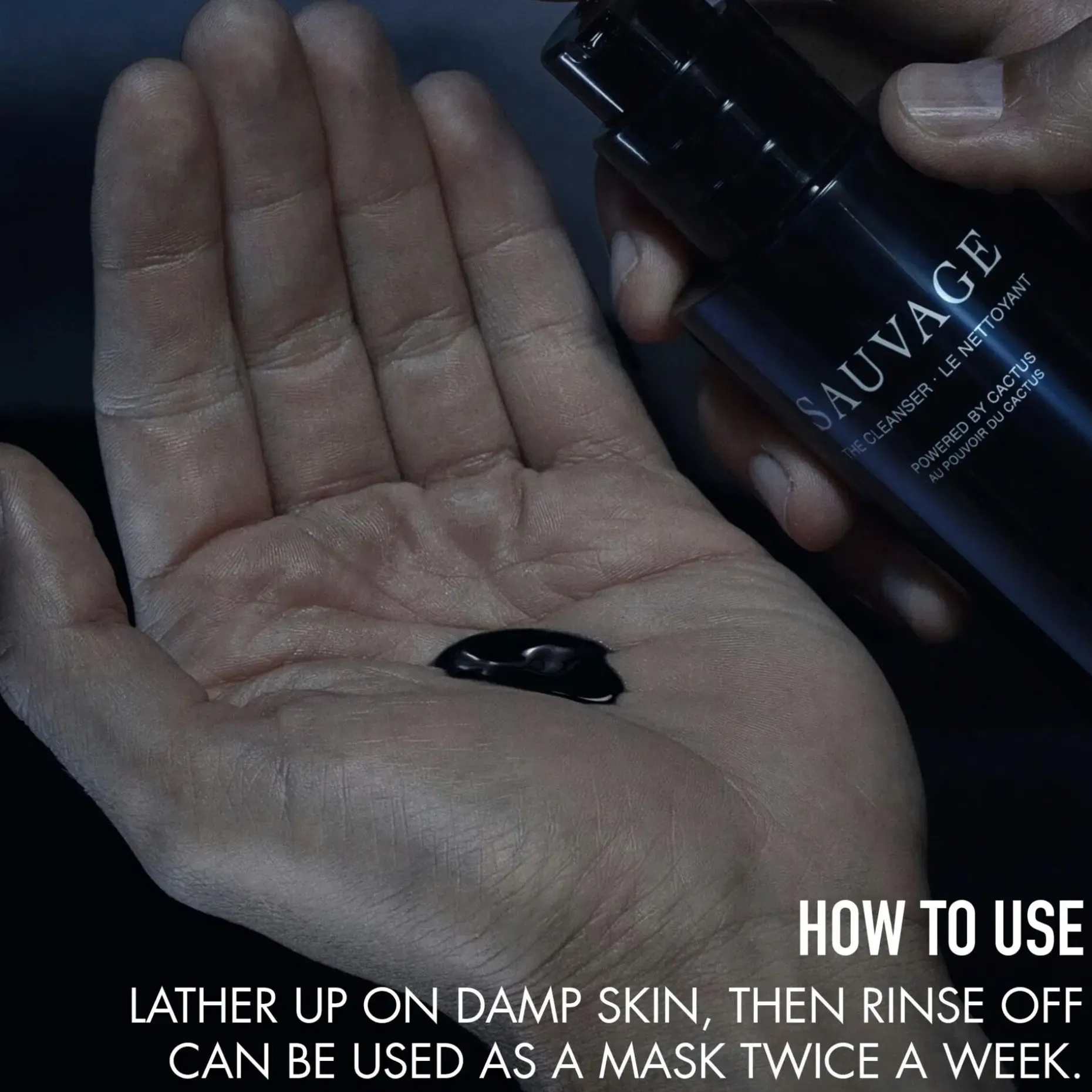 DIOR Sauvage The Cleanser Powered by Cactus kasvojenpuhdistusaine 125 ml