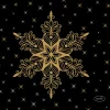 DUNI 24 x 24 cm Snowstars White 3-krs, 240 kpl/ltk (12 x 20 kpl)