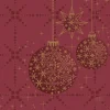 DUNI Tissue lautasliina 33 x 33 cm Gilded Bauble 3-krs, 20 kpl