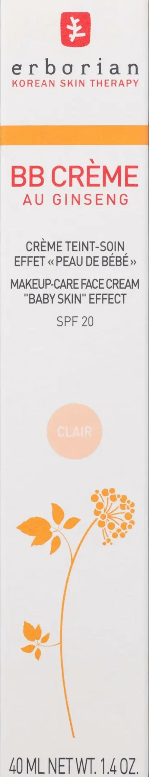 erborian BB creme clair sävyttävä voide 45 ml