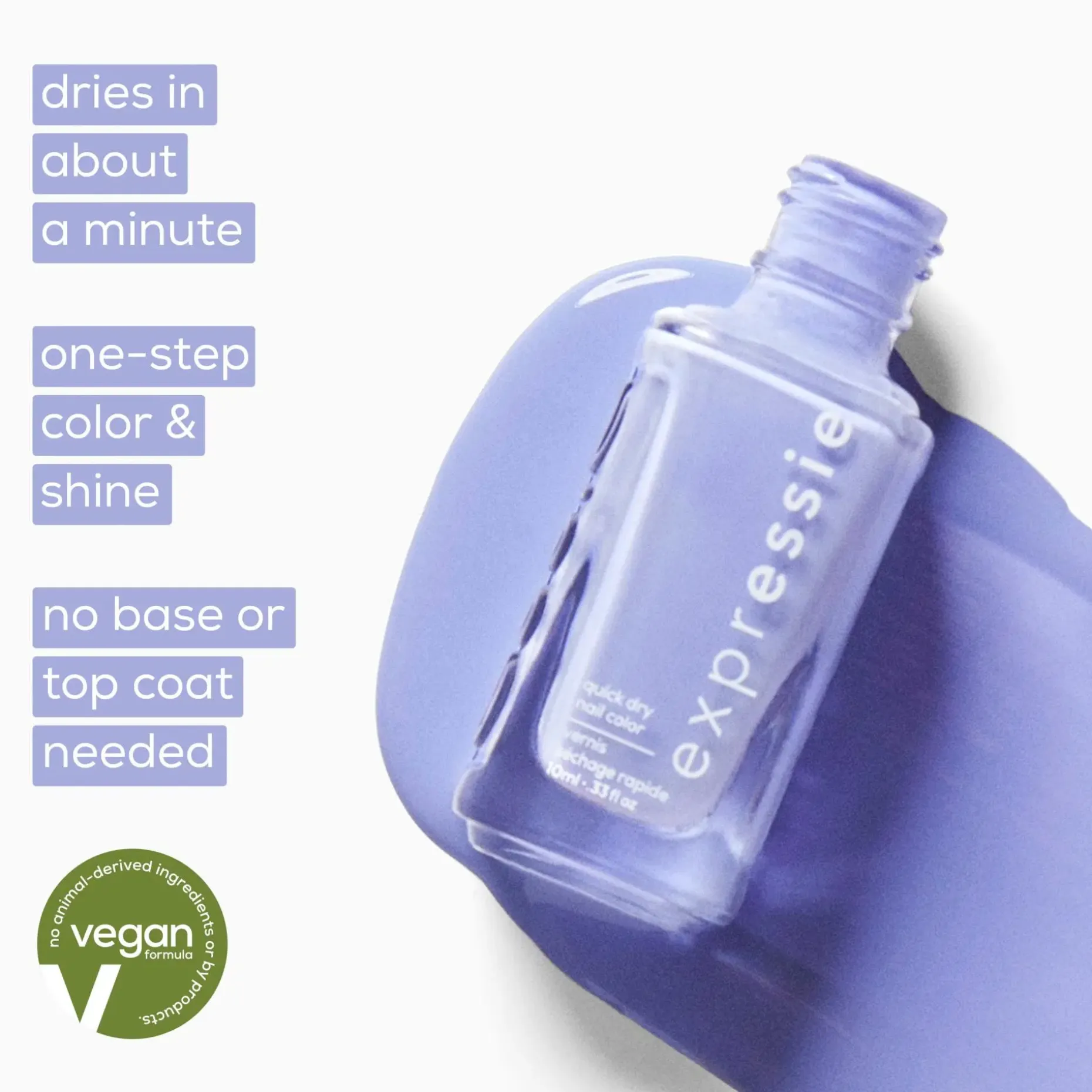 essie expressie 210 throw it on -kynsilakka 10ml