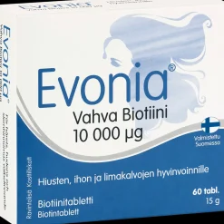 Evonia Vahva Biotiini 10 000 µg biotiini tabletti 60 tabl