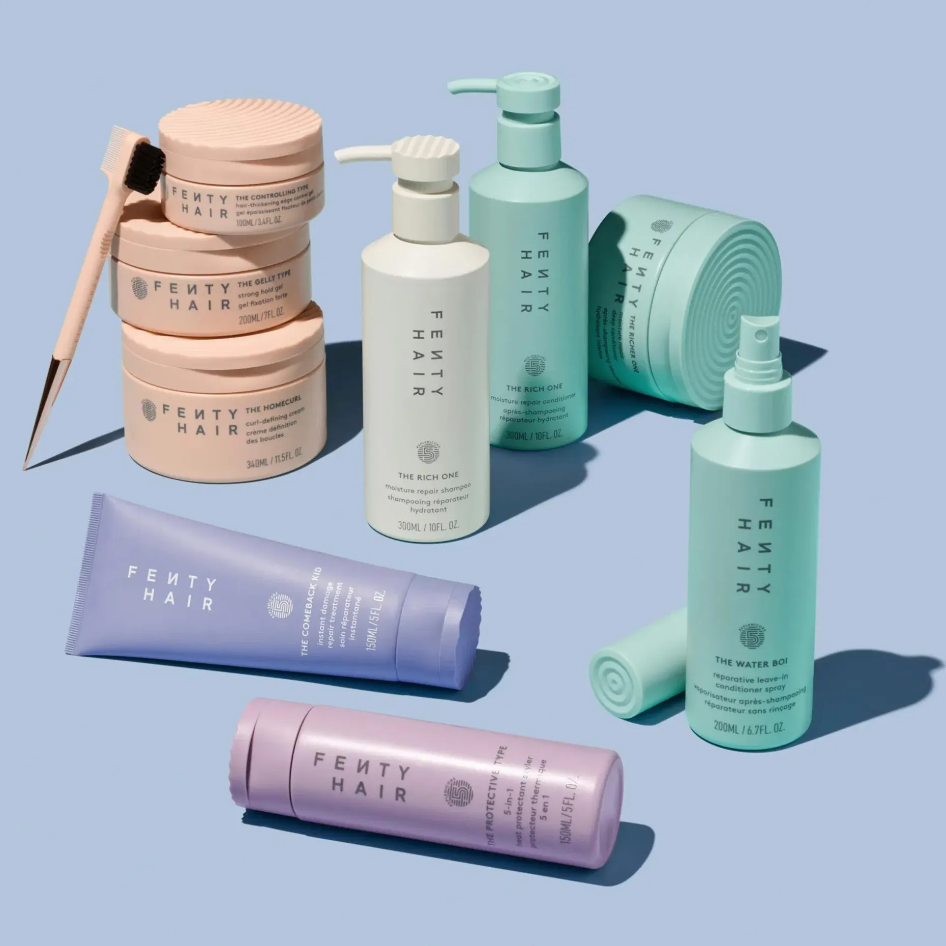 Fenty Hair The Water Boi Reparative Leave-In Conditioner hiuksiin jätettävä hoitoaine 225 ml