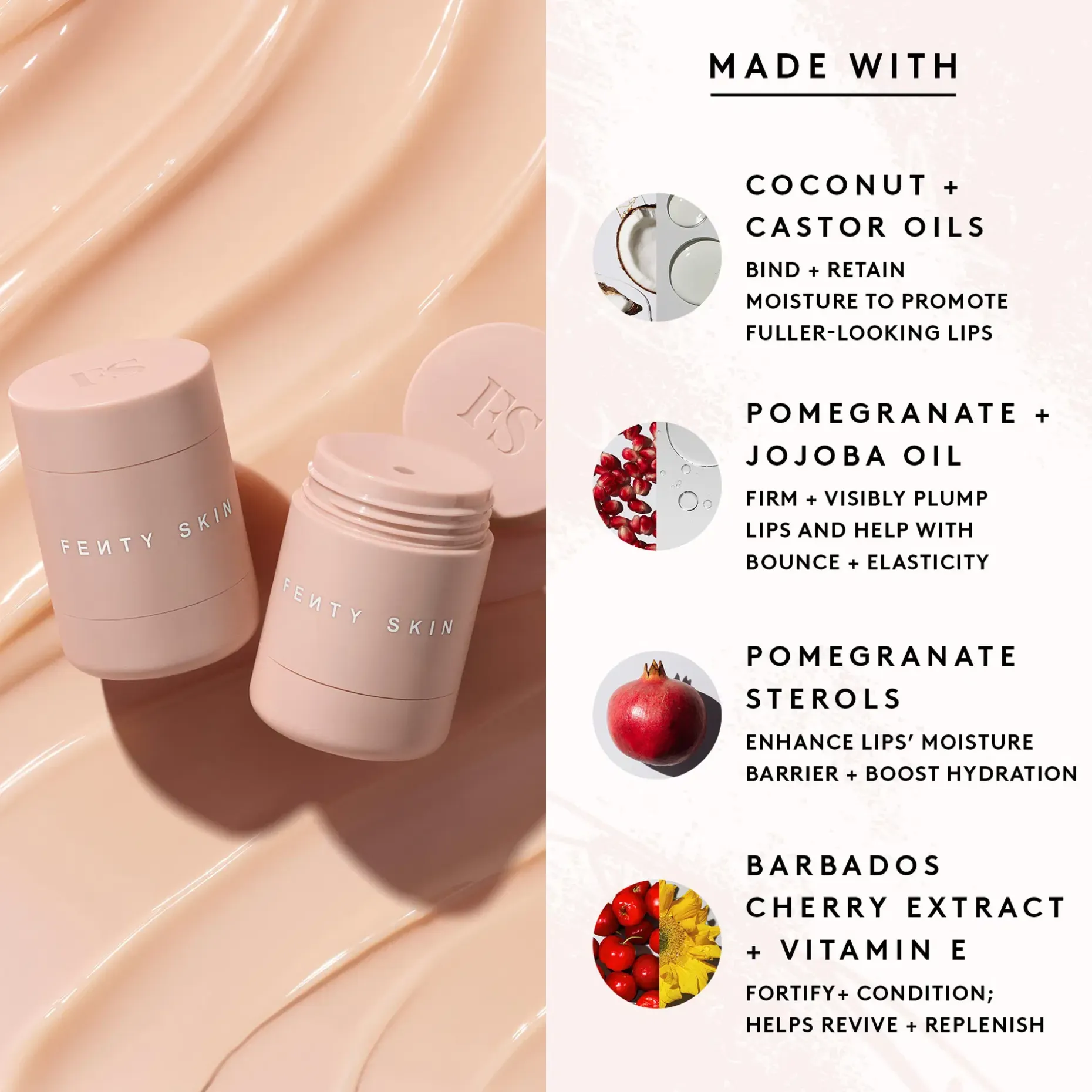Fenty Skin Plush Puddin Intensive Recovery Lip Mask huulinaamio 15 ml