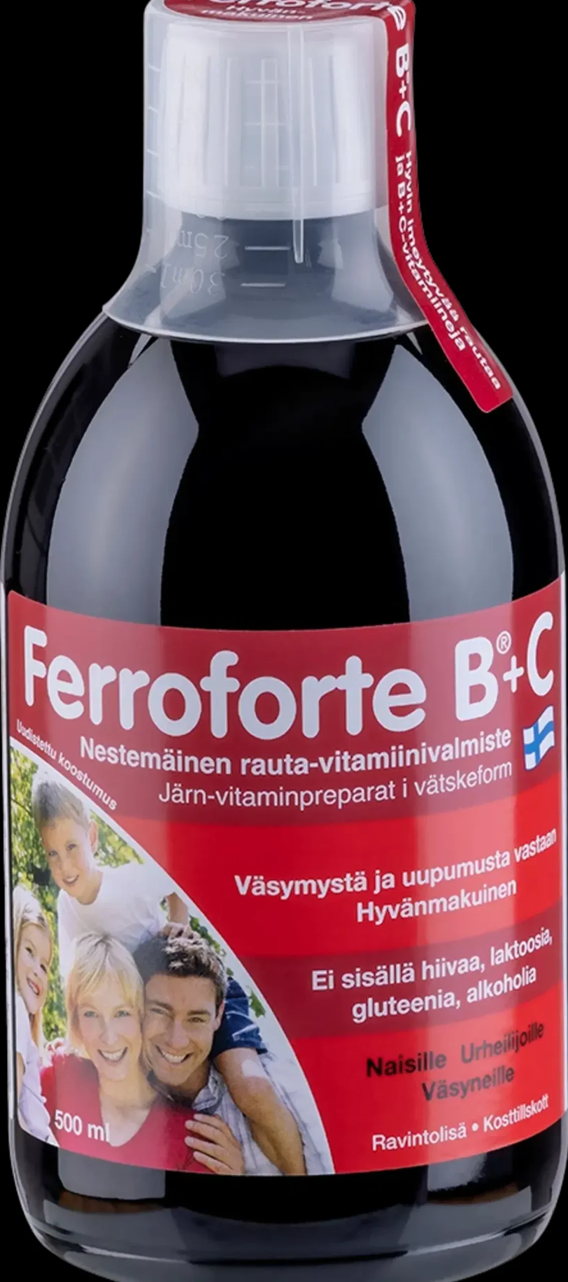 Ferroforte B + C vahva nestemäinen rauta-vitamiinivalmiste 500 ml