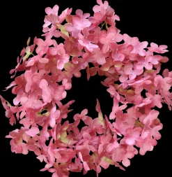 Finnmari Hortensia kranssi halkaisija 28 cm roosa