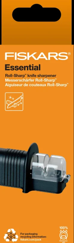 Fiskars Essential Roll Sharp veitsenteroitin