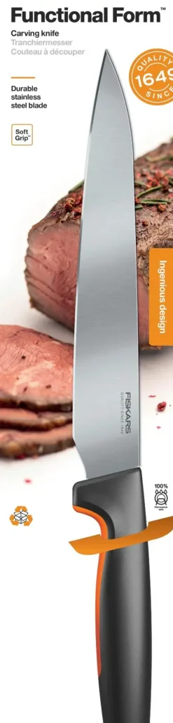 Fiskars Functional Form Paistiveitsi musta 21 cm