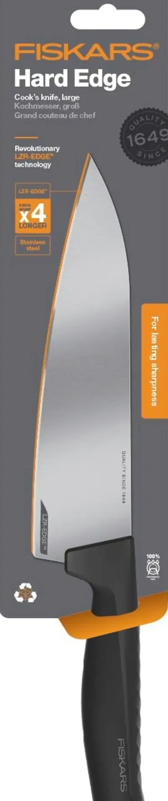 Fiskars Hard Edge suuri kokinveitsi