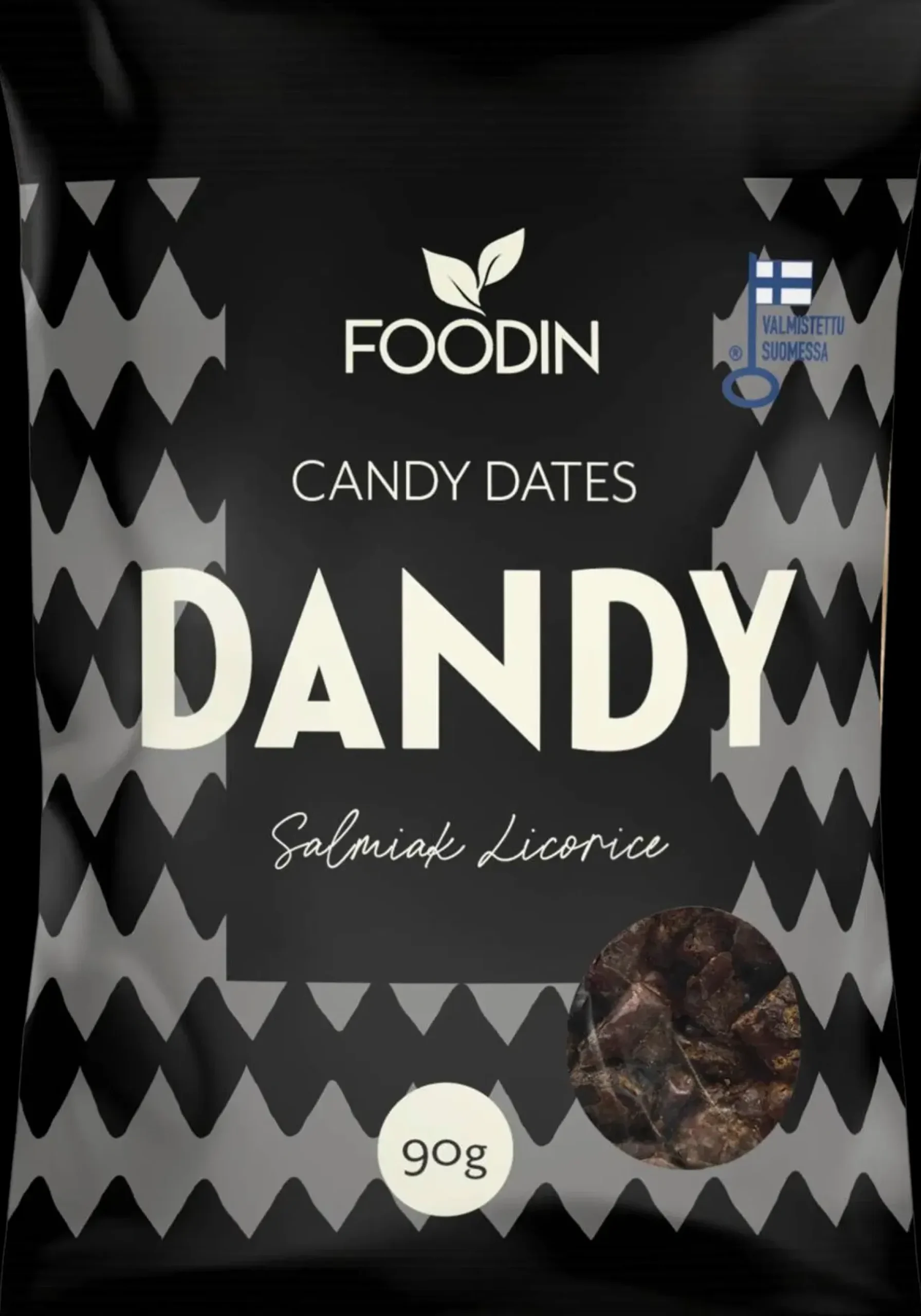 Foodin Dandy Candy dates Salmiak Liquorice 90g
